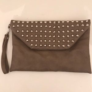 Express studded wristlet/clutch